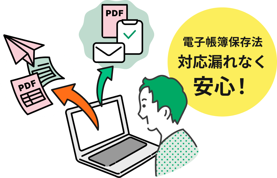 インボイス制度・電子帳簿保存法にも対応!